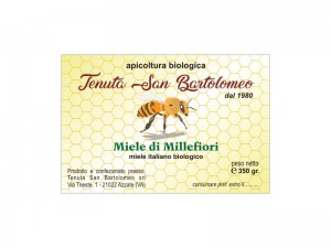 Etichette adesive per miele in bobina (mm.90x60) (cod.2A)
